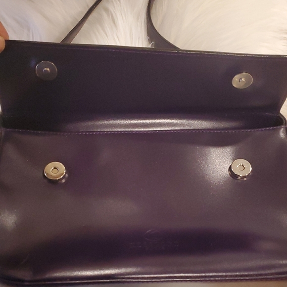 Vintage Kesslord Paris Elegant Purple Crescent Shoulder Bag - Picture 11 of 13
